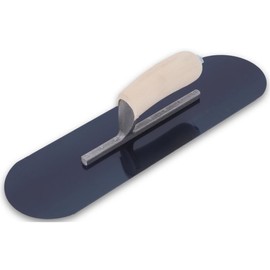 4 Pack QLT by Marshalltown PT144B Blue Steel 14" x 4" Pool Trowel with Wood Handle (13115)