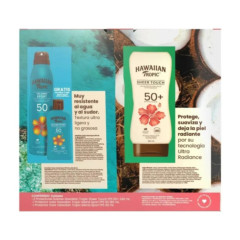 Protector Solar Hawaiian Tropic Sheer Touch Island Sport