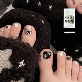 Stick-on Nail Art Pedicure Tips F046 / 붙이는 네일아트 패디팁 F046