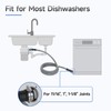 JUWO 10 FT Dishwasher Drain Hose, Corrugated and Flexible Dishwasher