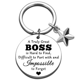 QUIHUD Boss Gifts For Women Boss Lady Keychain For Women Leader Keychain white elephant gifts for adults useful Christmas useful white elephant gifts Boss Gift