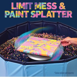 FolkArt Drizzle Pop-Up Splash Guard, Durable Tool for DIY Paint Pouring Arts and Crafts Projects, 50824, Multi