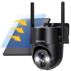 Solar Security Cameras Wireless Outdoor, 2K 360° View WiFi 3MP Security Cam