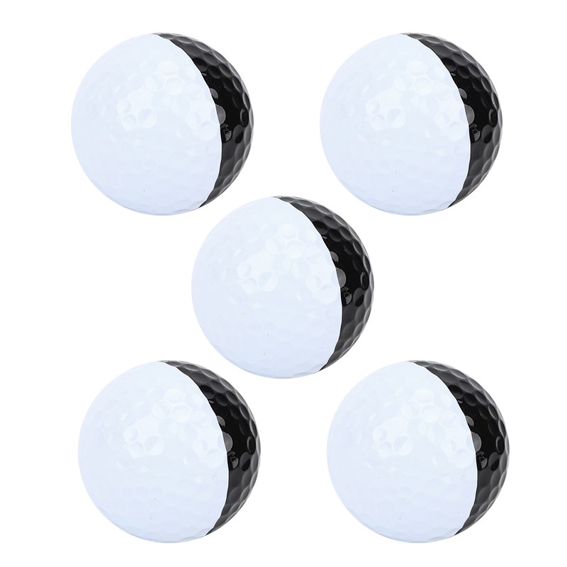 5PCS Two Colors Black White Putter Aiming Line Double Layer