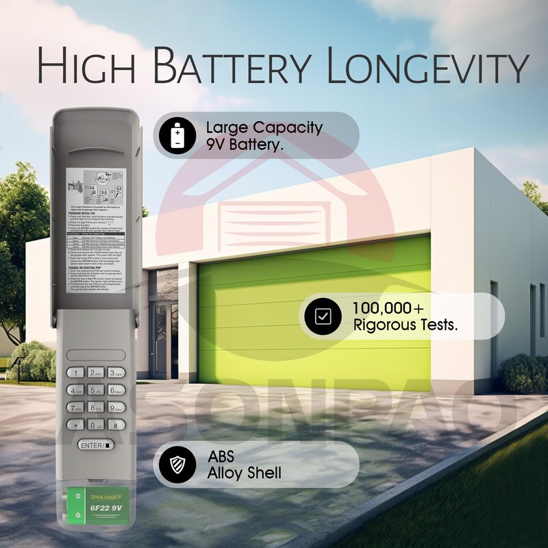 1 for Craftsman Garage Door Opener Keypad CMXZDCG440 Universal, 3-Year-Warranty