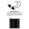 Yum Lures Pumpkin Ed Jig Hook 3/0 (Black, 3/16-Ounce)
