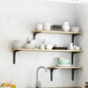 Shelf Brackets, 4 Pack L Shape 6 x 8 inch