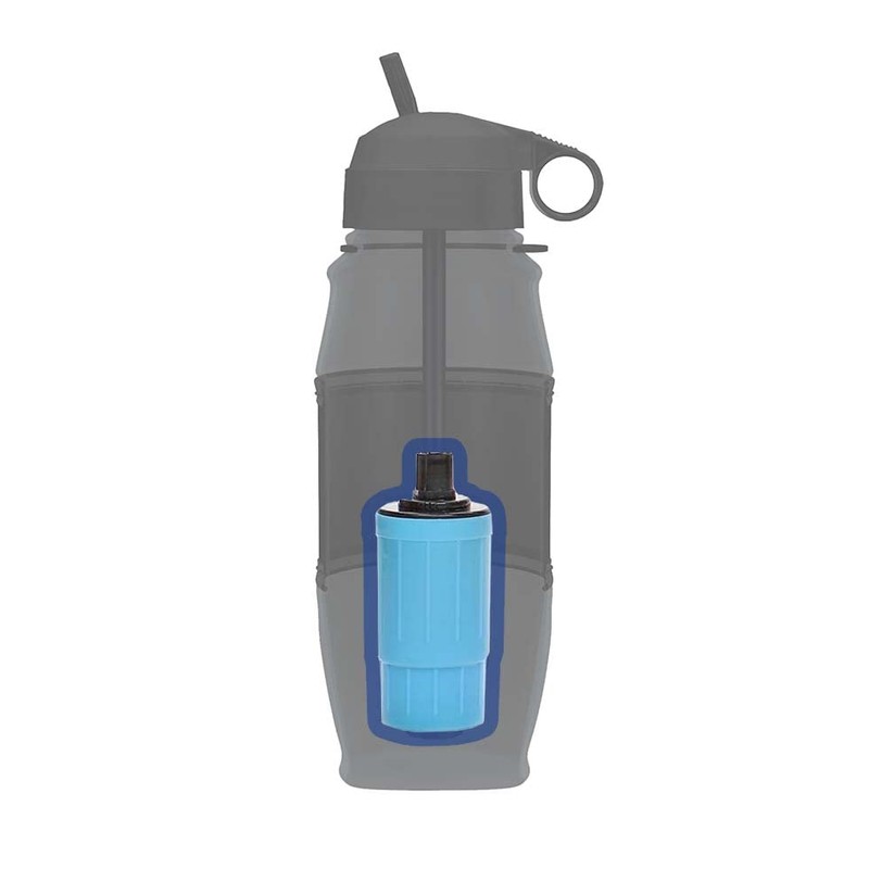 Seychelle pH2O Alkaline Water Filter Bottle - Increases pH and