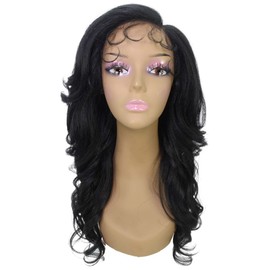LUXLUXE Nia Wavy Glamour 20 in Long T Part Lace Front Wig, Heat Resistant Fibers, 16+ Shades of Natural, Dip Dyed, & Blended Colors