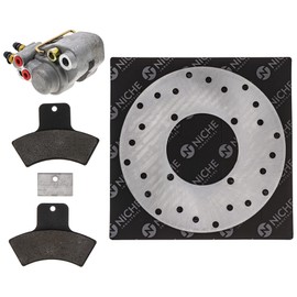 NICHE Rear Right Brake Rotor Caliper Pad Kit for Polaris Magnum 500 325 1910691 2202411 2201093 5244882A ATV