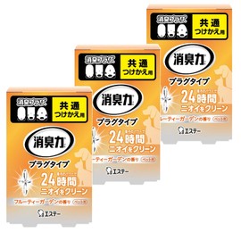 Deodorizing Power, Plug Type, Bulk Purchase, Fruity Garden, 0.7 fl oz (20 ml) x 3, Outlet Insert, For Rooms, Entryway, Living Room, Hallway, Toilet, Deodorizer, Deodorizer, Air Freshener