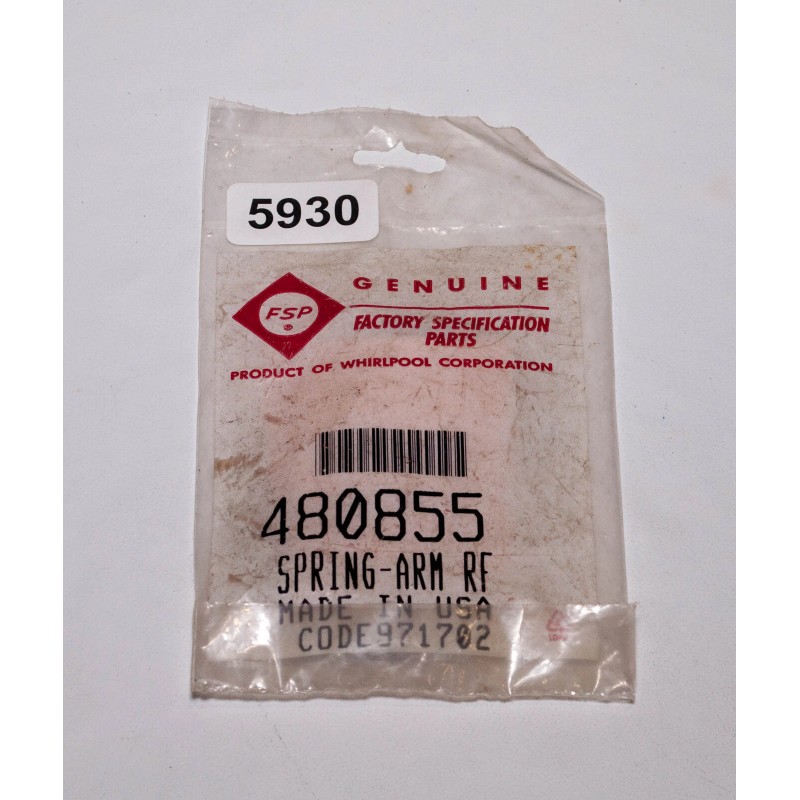 Whirlpool 480855 Ice Maker Spring Arm