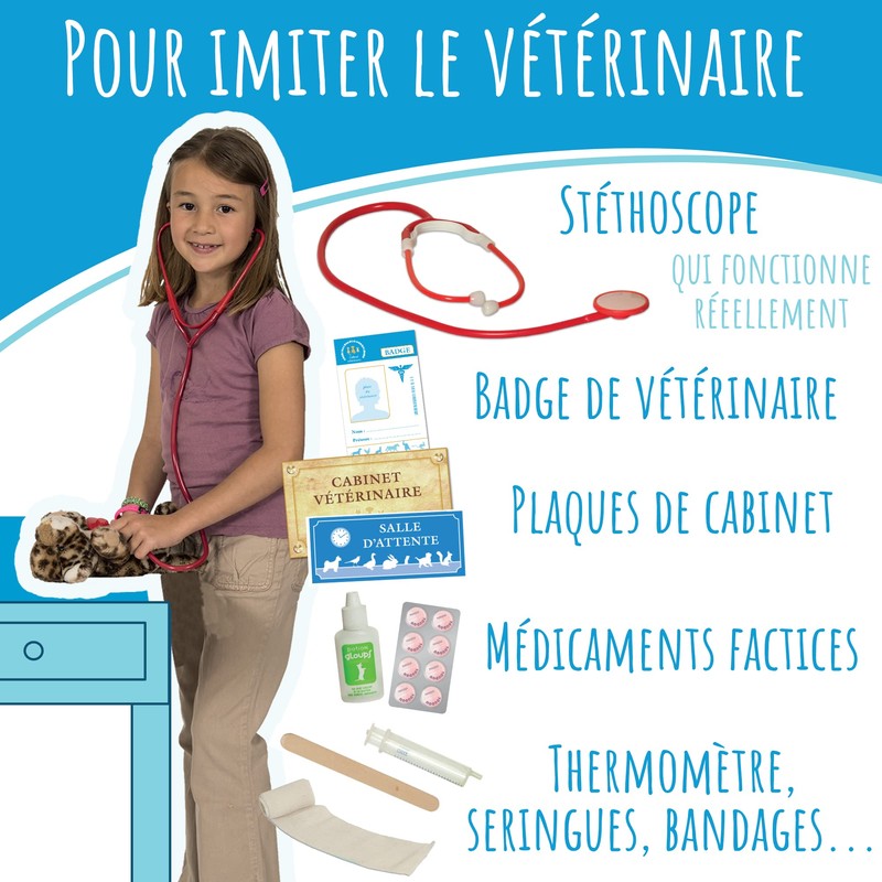 Amulette VETOP Veterinarian Like Game - Black