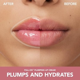 Buxom Labial Full-On Lip Cream - White Russian, Crema de Labios con Color Cremoso Lustroso, Aumenta el Volumen de los Labios