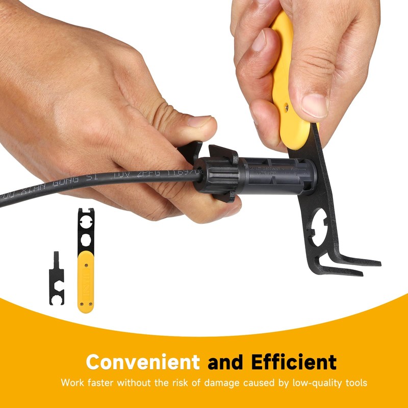 Metal MC4 Disconnect Tool, Universal MC4 Tool with 4-in-1 Wrench