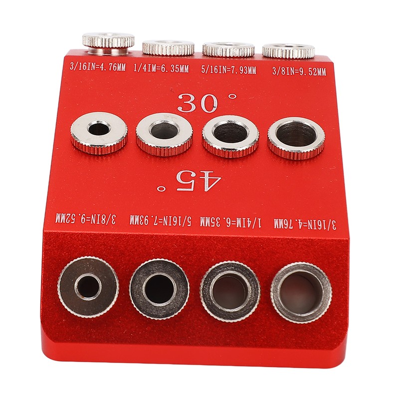 Pocket Hole Jig 30° 45° 90° Holes Drill Guide Drilling