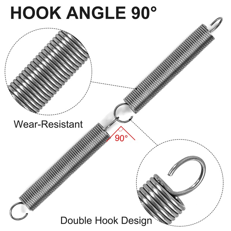 GUNGY Tension Springs with Hooks Stainless Steel Tension Spring Tension