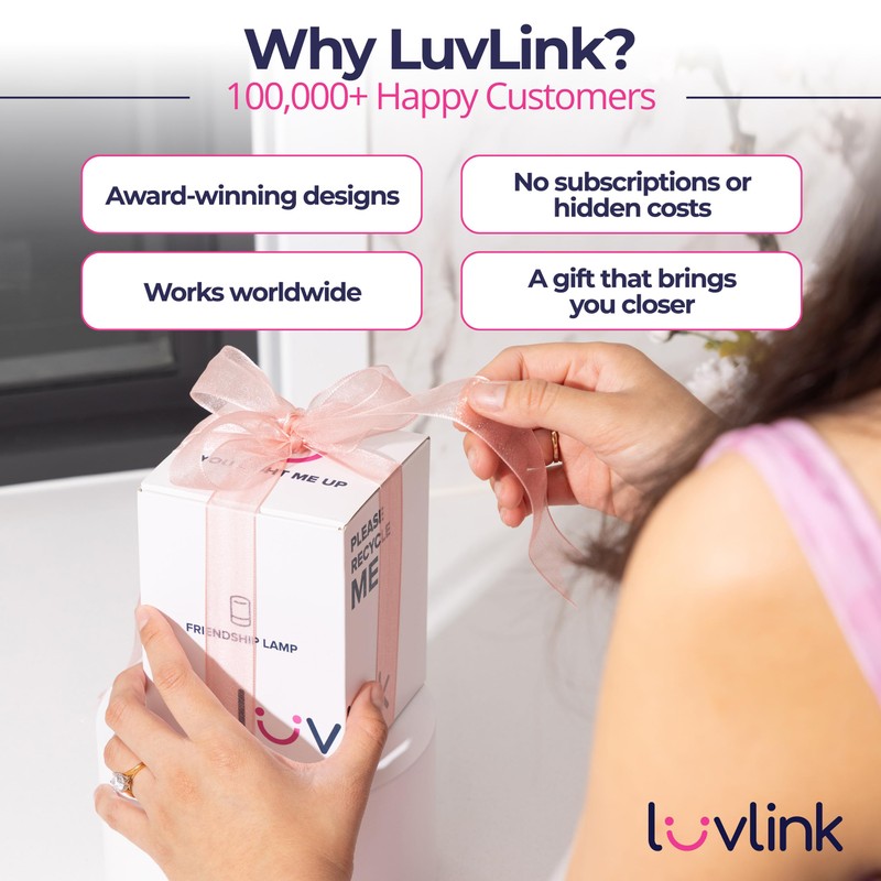 LuvLink Friendship Lamps No Subscription WiFi Touch Lamp for Long