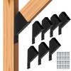 Iron Forge Tools 2x4 Pergola Brackets - 8 Pack Powdercoated