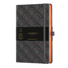 Castelli Milano Notebook, M, Horizontal Rule, COPPER & GOLD CASTELLI MILANO (DECO COPPER)