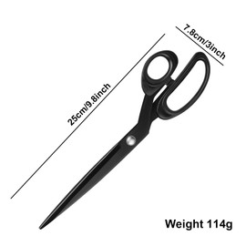 Fabric Scissors, 10 inch Sewing Scissors for Fabric Cutting, Heavy Duty Sewing Dressmaking Scissors, Stainless Steel All Purpose Scissors Fabric Shears for Cutting Clothes, Leather, Raw Materials