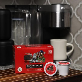 Atari VCS™ Gaming Blend Dark Roast 12 Count Pods | Single-Serving 11g Per Pod | Roasty Buds 100% Arabica Coffee From Colombia, Guatemala, Brazil | Recyclable, Gluten-Free, Non-GMO