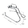 TCT-MOTORPARTS Heavy duty Saddle bag Conversion Brackets Set Fit for