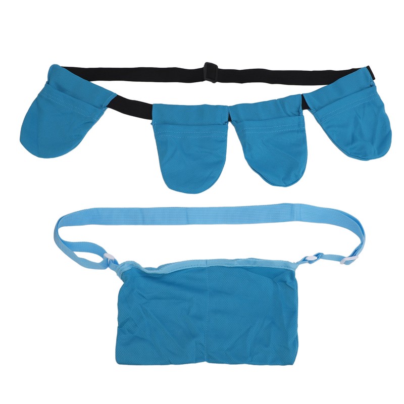 Blue Breast Surgery Drainage Bag Breathable Mastectomy Drain Holder with