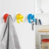 OUNONA Suction Cup Hooks, Cute, Bath, Strong, 6 Pieces, Wall
