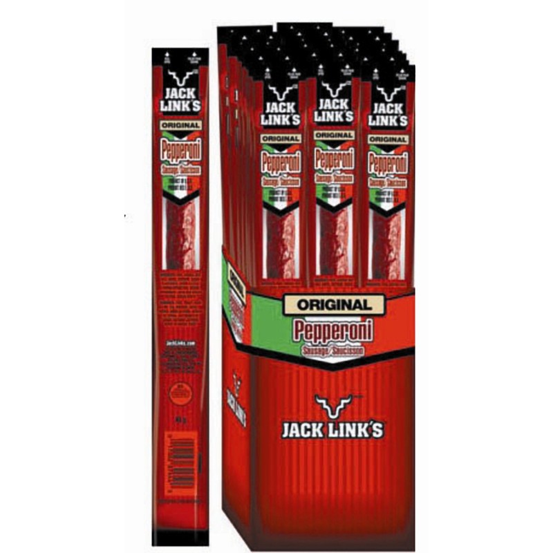 Jack Link's Pepperoni Sausage Wrapped Sticks 20-22g Packages (Original)