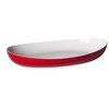 Omada Design Servierteller/Backplatte aus Zweifarbigem Beständigem Kunststoff, Made in Italy,