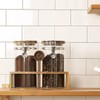 Yangbaga Glass Coffee Container with Wooden Shelf,2×45OZ Coffee and Sugar