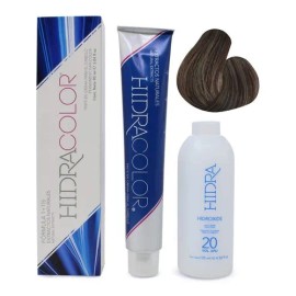 Tinte Para Cabello Hidracolor Naturales 90 Ml + Peróxido Tono 6.22 Rubio Oscuro Nacarado Profundo
