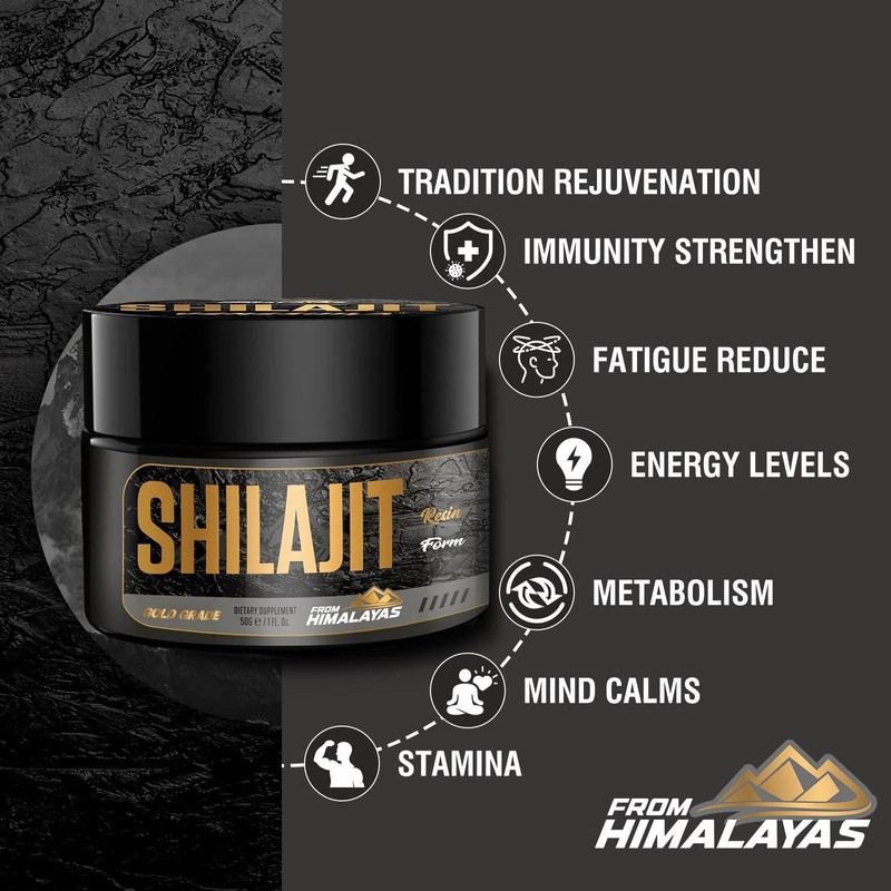Himalayan Pure Natural Shilajit Resin 50g - Original Himalayan Shilajit