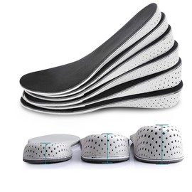 3 piezas Plantillas para Aumentar La Altura, Medias Almohadillas Invisibles para Aumentar La Altura de 2, 3, 4cm, Absorbentes Del Sudor y Transpirables, Adecuadas para Hombres y Mujeres