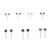 MEELYHOME 10Pcs Cartoon Eye Fruit Fork Toothpick Tableware Bento Lunch