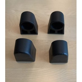 Unbranded Drum Rack Rubber Tube Feet Feet (4) 1.5" OD Tube, Compatible W/Yamaha Drum Sets