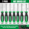 SK 7-Piece SAE Nut Driver Set, 3/16", 1/4", 5/16", 11/32",
