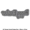 Azeeda A7 'Happy Easter Text' Unmounted Rubber Stamp (RS00002778)