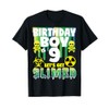 Slime Shirt Birthday Boy TShirt Age 9 Slime Party Supplies