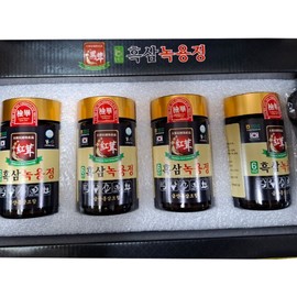 Geumsan Red Ginseng Association 6-year-old black ginseng antler extract 240g x 4 bottles, 1 box / 금산홍삼조합 6년근 흑삼녹용정 240g X 4병 1박스