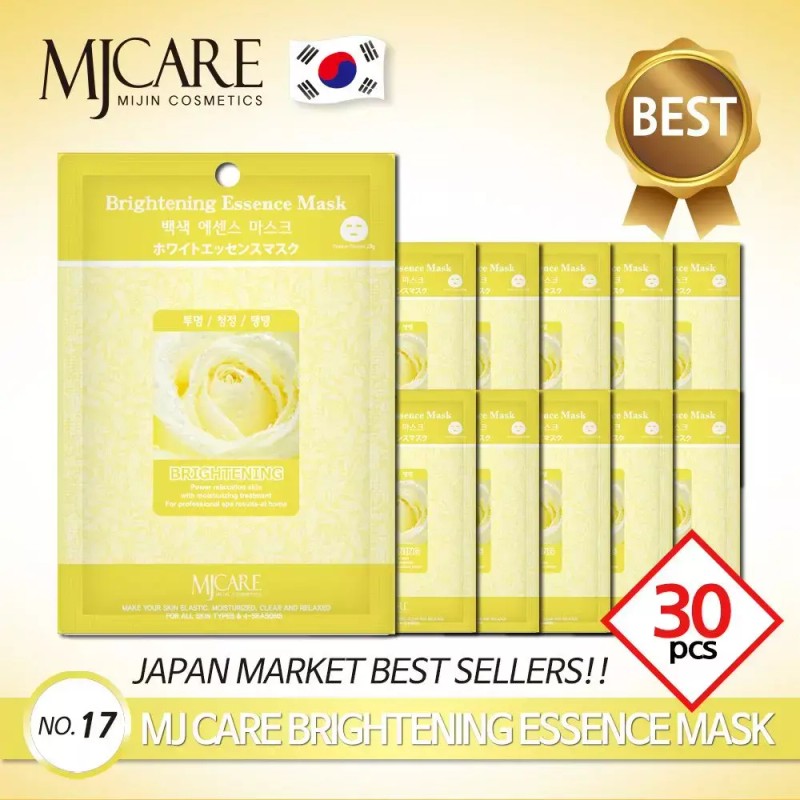 MJCare 엠제이케어 에센스 마스크팩 백색(백장미) 30매 x 23g MJ Care