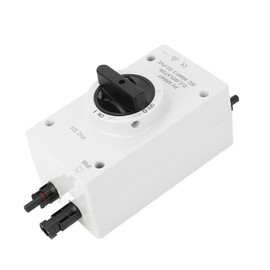 Solar Panel Disconnect Switch DC1000V IP66 DC Isolator Switch for Solar Photovoltaic Systems Compact Design with Lock Hole for RV Boats DC Power System (32A)