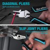 DURATECH 7-Piece Pliers Set with Rolling Pouch, Premium Cr-Ni Construction