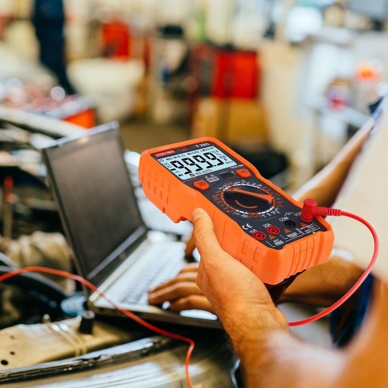 YIQIYIBO Digital Multimeter, True RMS 6000 Counts Manual Range Voltage