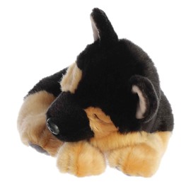 Aurora® Adorable Miyoni® Tots Sleepy German Shepherd Pup Stuffed Animal - Lifelike Details Make a Cherished Companion - Perfect for Decorating Bedrooms or Classrooms - Brown 10 Inches