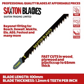 25x Saxton Jigsaw blades Wood T144D fit Bosch, Dewalt, Hitachi, Makita, Festool etc