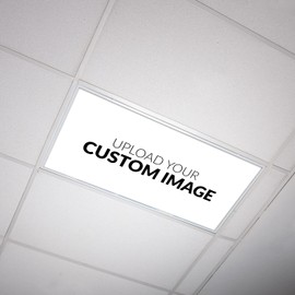 Fluorescent Light Cover for Classroom Ceiling Lights - Custom Design Premium Backlit Film 2x4 (22.38"x46.5") Florescent Fixture (Pack of 1) School, Office, Sensory, Improve Focus, Eliminate Headaches