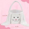 KEGOZ Plush Easter Basket, Bunny Easter Buckets, Easter Gift Bags