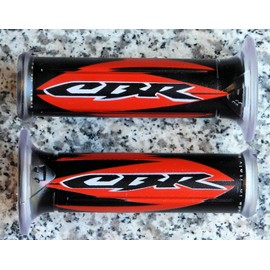 Red Logo Gel Hand Grips compatible with Honda CBR250R CBR300R CBR500R CBR600RR CBR929RR CBR954RR CBR1000RR CBR1100XX CBR125 CBR250 CBR300 CBR500 CBR600 CBR 125 600 600RR 650 900 929 954 1000 RR 1000RR